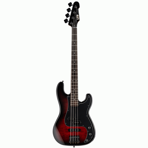 ESP LTD Surveyor 204DX Red Burst Bass Guitar
