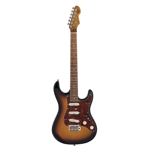 Levinson Sceptre Ventana Std Double Cutaway Electric Guitar 3 Tone Sunburst Indian Laurel Fingerboard LSV1-3TS