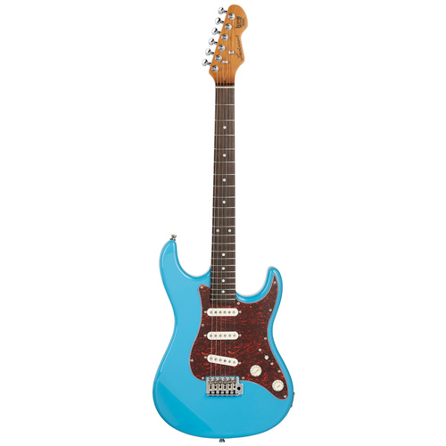 Levinson Sceptre Ventana Std Double Cutaway Electric Guitar Sonic Blue Indian Laurel Fingerboard