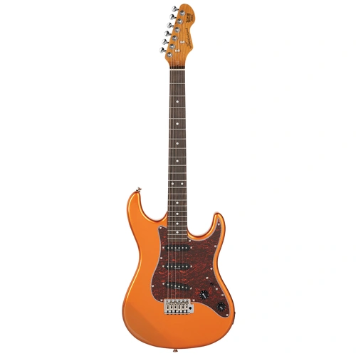 Levinson Sceptre Ventana Std Double Cutaway Sienna Metallic Copper Electric Guitar with Indian Laurel Fingerboard