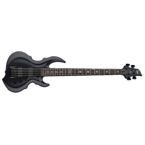 ESP LTD TA-604 FRX Tom Araya Signature Bass Guitar Black Satin - LTA-604FRX