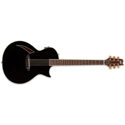 ESP LTD TL-6 Thinline Series Acoustic Electric Guitar Black Transducer w/ Fishman Pickup Preamp LTL-6BLK
