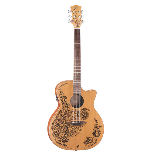Luna HENO2CDR Henna OASIS Folk C/E  Acoustic Guitar SOL