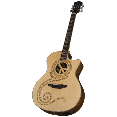 Luna OCLPCE Oracle Peace C/E Acoustic Guitar