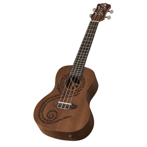 Luna UKEMALUEL Ukulele Malu Peace Concert w/ Preamp & Gig Bag