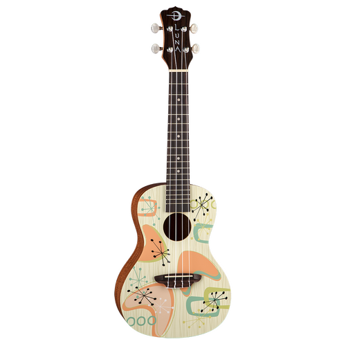 Luna UKERADIOACTIVE Ukulele Concert Radioactive With Gigbag