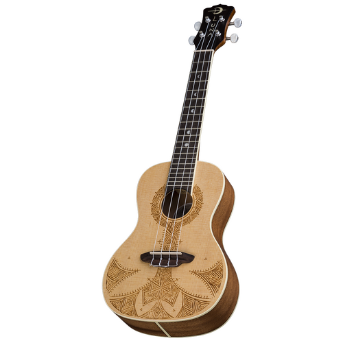 Luna UKESAHC Ukulele Sahara Spruce Concert w/Gig Bag