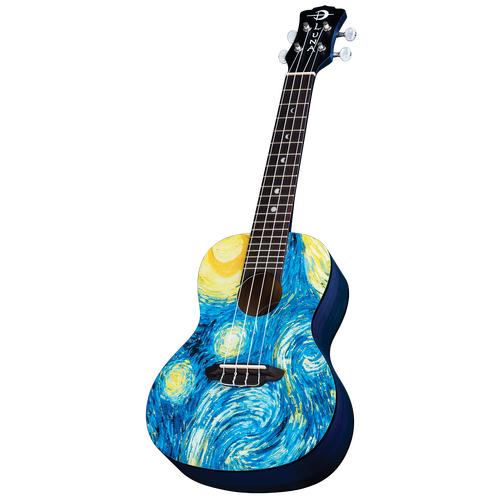 Luna UKESTRC Ukulele Starry Night Concert with Gigbag