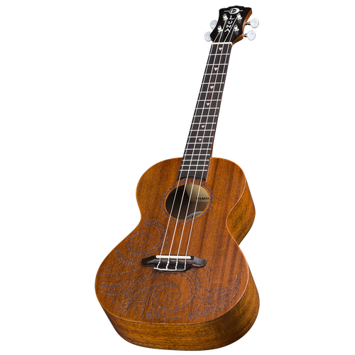Luna UKETTNMAH Ukulele Tattoo Tenor w/Gig Bag