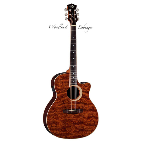 Luna WLBUBINGA Woodland Bubinga Grand Concert C/E