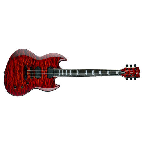 ESP LTD VIPER VP-1000 QM Electric Guitar Quilted Maple Tiger Eye Sunburst w/ Duncans - LVP-1000QMTESB