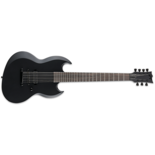 ESP LTD VIPER-1007 Black Metal Electric Guitar Black Satin