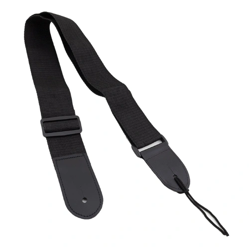 Martinez M-ST-BLK Nylon Adjustable Guitar Strap - Black