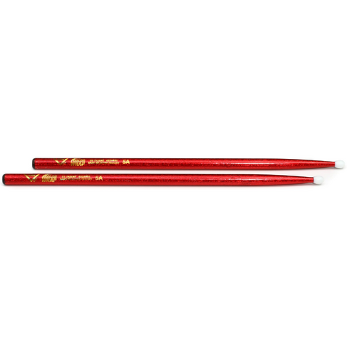 VATER VCR5AN LOS ANGELES 5A RED SPARKLE COLOUR WRAP NYLON TIP