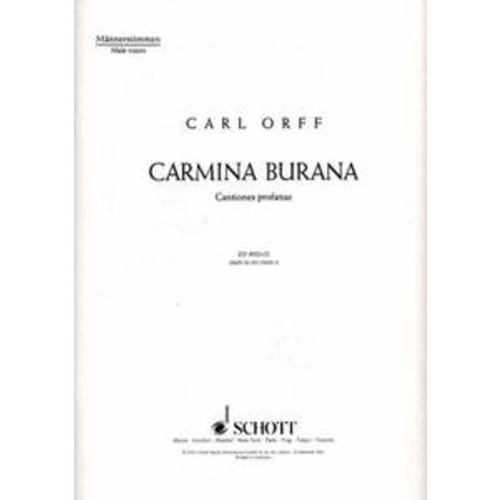Orff - Carmina Burana Mens Chorus TB Book