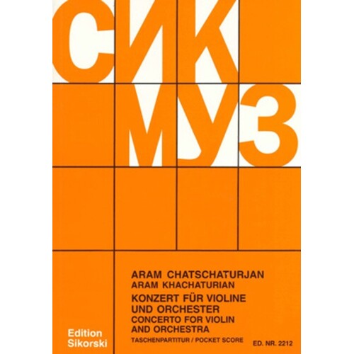 Khachaturian - Violin Concerto Study Score Book
