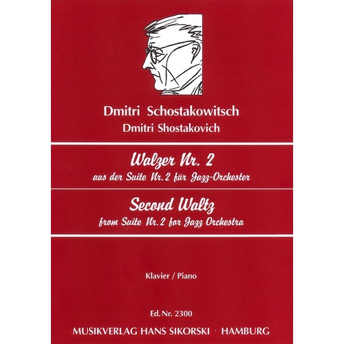 Second Waltz From Suite No 2 Piano Solo Book