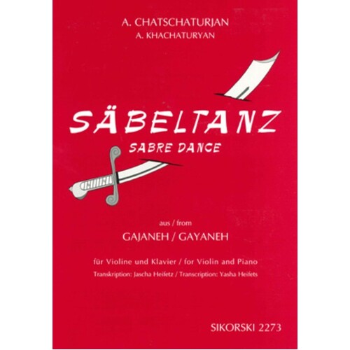 Sabre Dance From Gayaneh Violin Piano (Softcover Book)