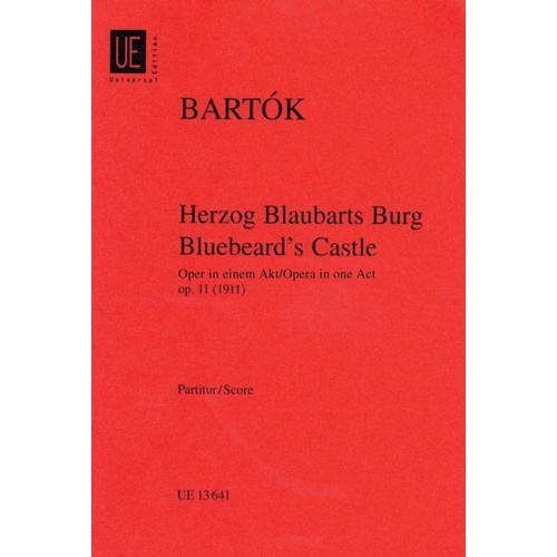 Bluebeards Castle Study Score Book