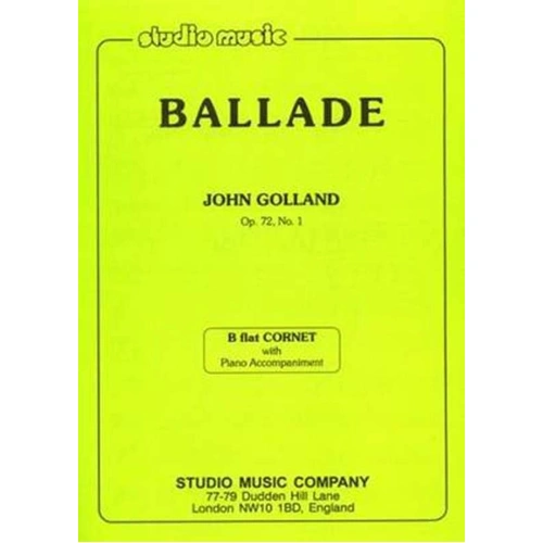 Golland - Ballade Op. 72 No. 1 for Trumpet/Piano