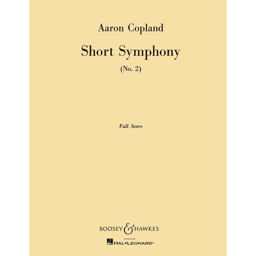 Short Symphony No2 Sc Book