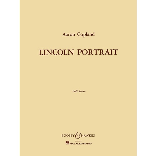 Lincoln Portairt Full Score Book