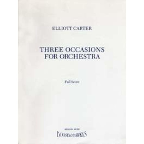 Three Occasions Score Book