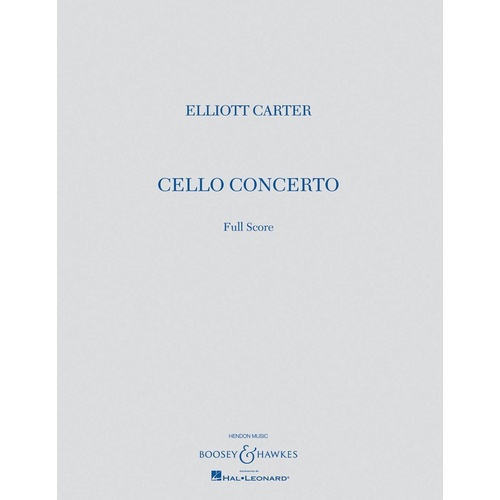 Cello Concerto Full Score Book