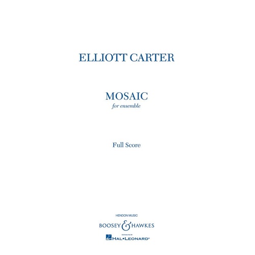 Mosaic For Ensemble Full Score Book