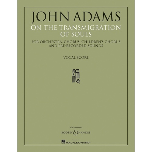 On The Transmigration Of Souls Vocal Score SATB Book