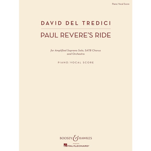 Paul Reveres Ride Vocal Score Book