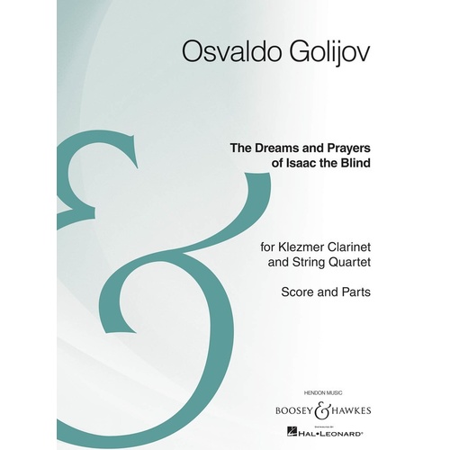Dreams And Prayers Of Isaac The Blind clarinet/String Book