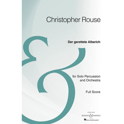 Der Gerettete Alberich Percussion/Orchestra Scor Book
