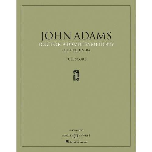 Doctor Atomic Symphony Score Book