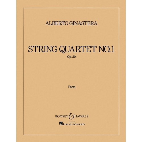 Ginastera - String Quartet No 1 Op 20 Parts Book