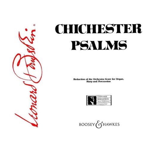 Chichester Psalms Reduced Orchestration Pts Book