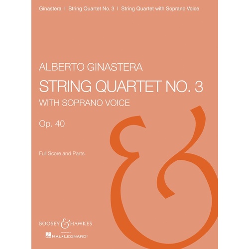 String Qrt No3 Score/Parts Book