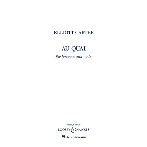 Au Quai (Ok) For Bassoon And Viola Book