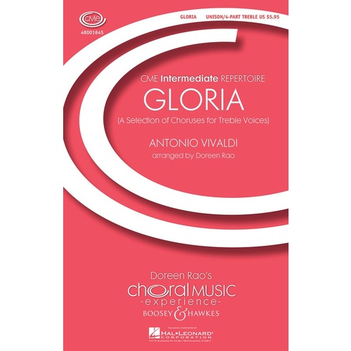 Gloria Selected Choruses 4Pt Trebl SSAa Book
