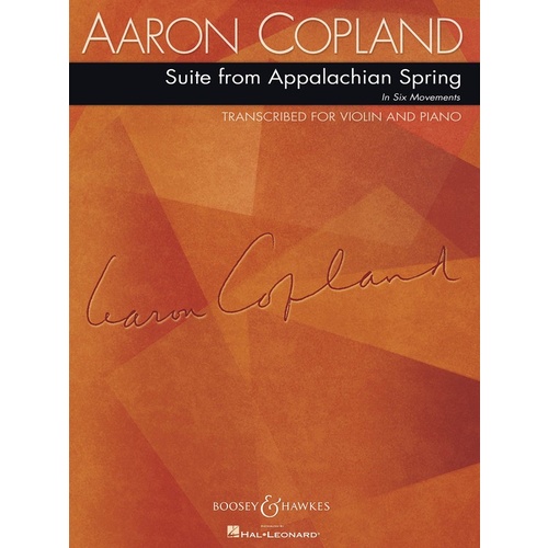 Suite From Appalachian Spring Violin Piano Book