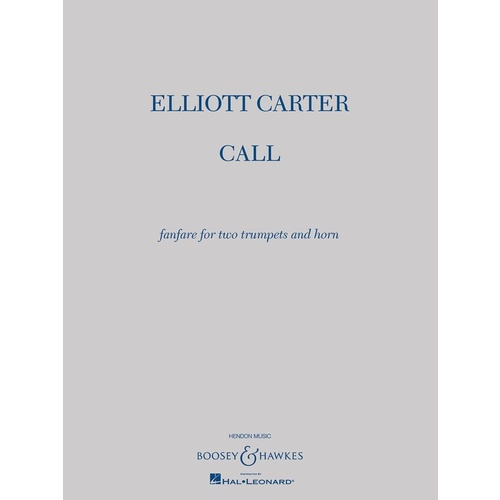 Call Fanfare For Two Trumpets And Horn Book