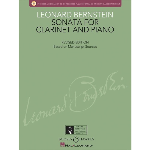 Sonata For Clarinet And Piano Revised Book/CD
