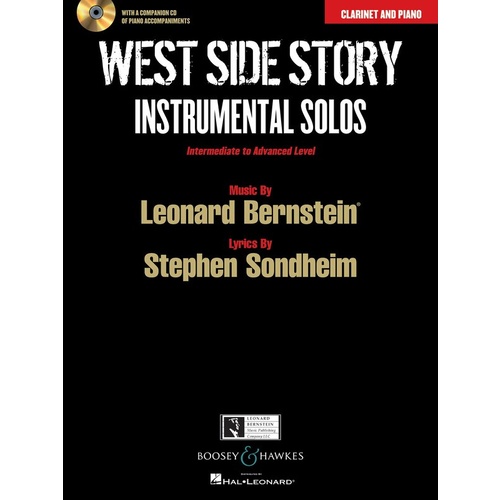 West Side Story Clarinet And Piano Book/CD Int-Adv Book