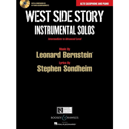 West Side Story Alto Sax And Piano Book/CD Int-Adv Book