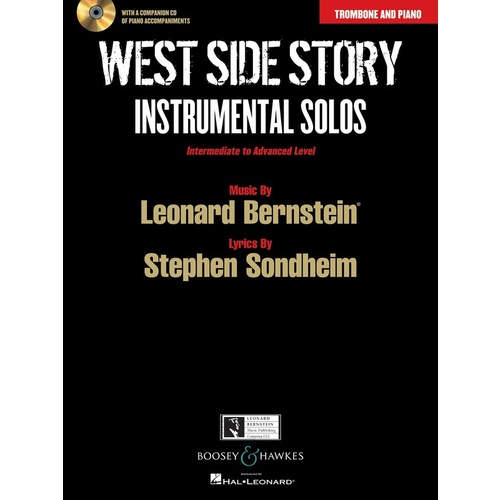 West Side Story Trombone And Piano Book/CD Int-Adv Book