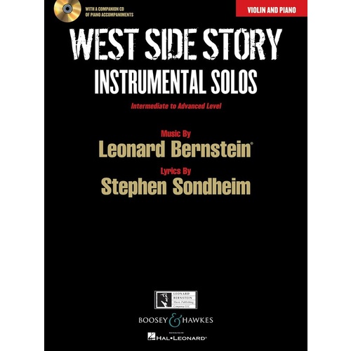 West Side Story Violin And Piano Book/CD Int-Adv Book
