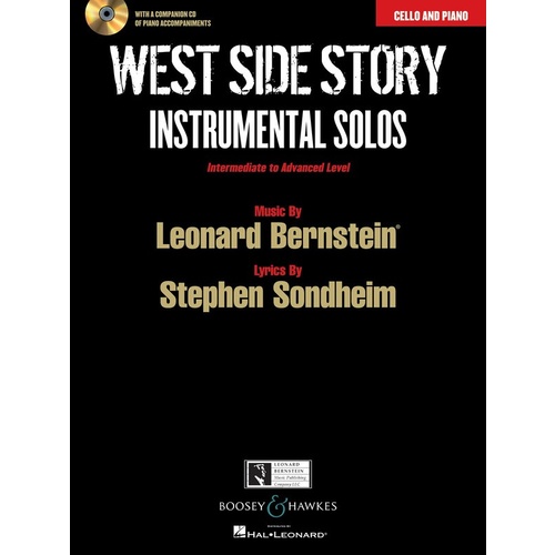 West Side Story Cello And Piano Book/CD Int-Adv Book