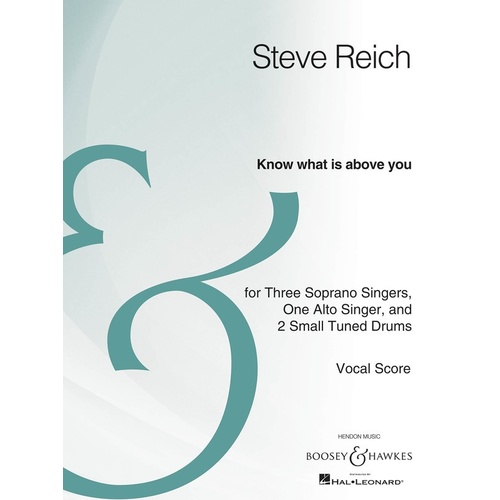 Know What Is Above You Vocal Score Book