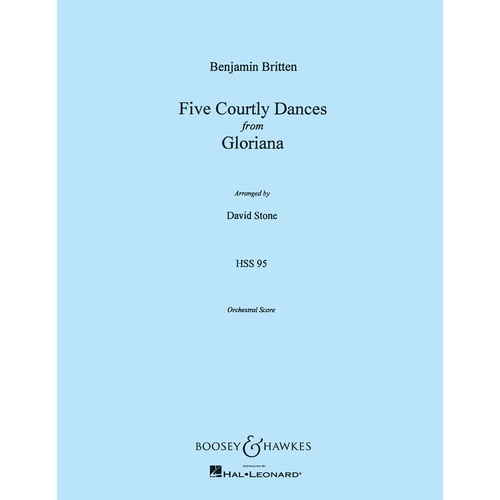 Five Courtly Dances Sc Book