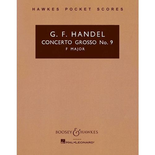 Conc Gros Op6 No9 Study Score Book